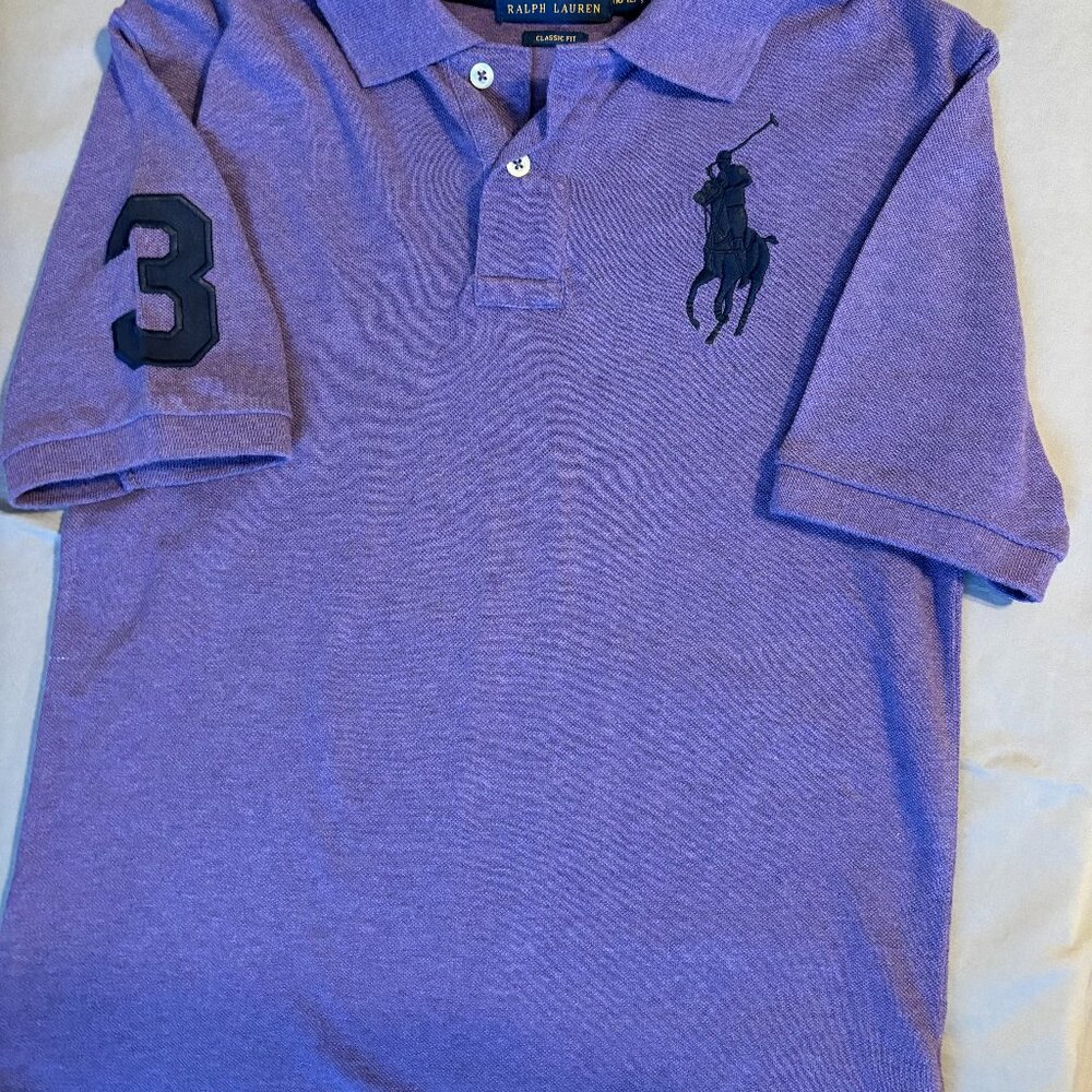 Polo Ralph Lauren Boys Purple Size M (10-12) Short Sleeve